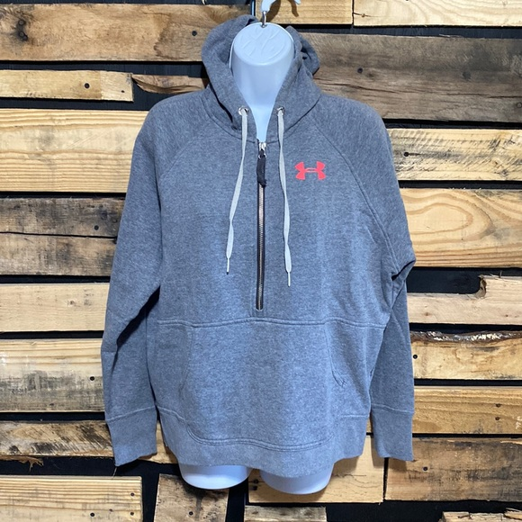 Under Armour 1/2 Zip Gray Hoodie‎ Size Small - Picture 1 of 6